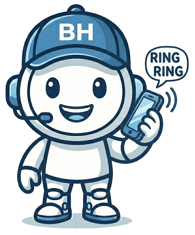 Buddy answering a ringing phone