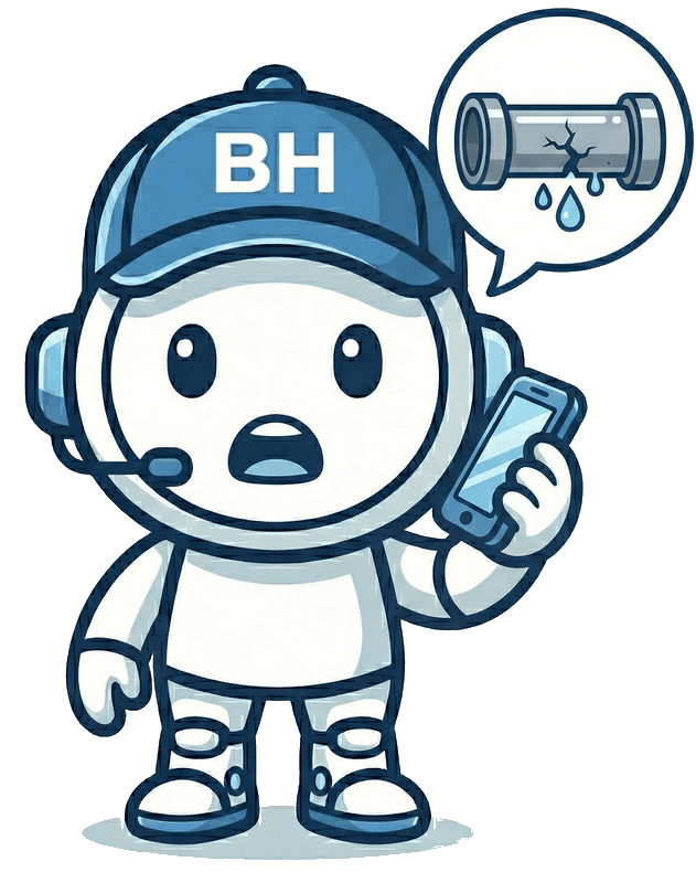 Buddy on a call learning about a plumbing issue