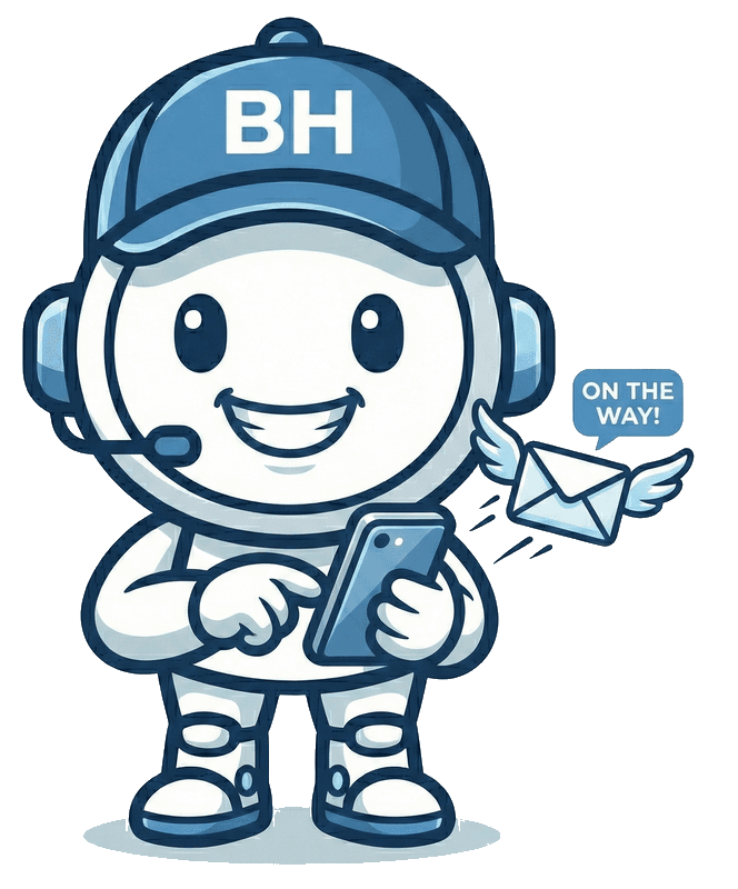 Buddy sending you a text with the lead details